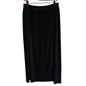 J. McLaughlin for Sanyo Women's Black Pleated Maxi Skirt Size M
